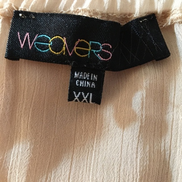 Weavers sheer elastic waist and sleeve blouse - Picture 8 of 9